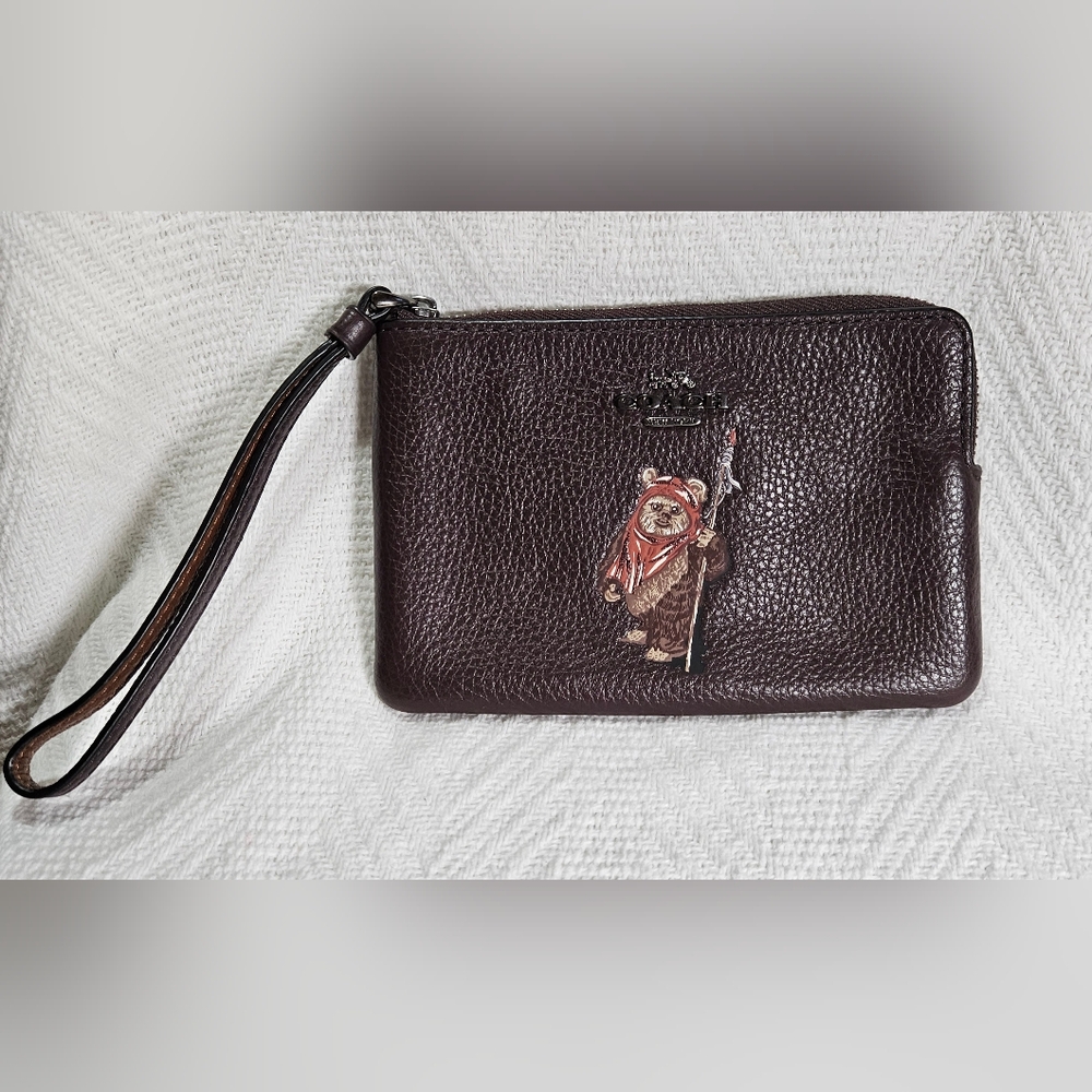 Coach Ewok Card wallet brown